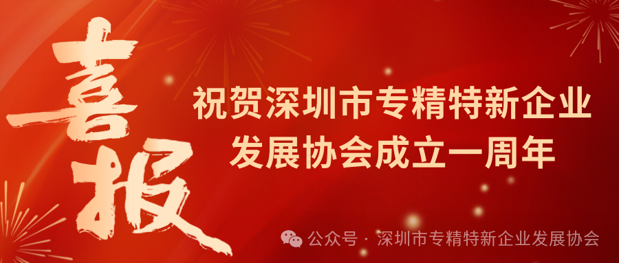 携手共筑梦想，庆祝深圳市专精特新企业发展协会成立一周年!